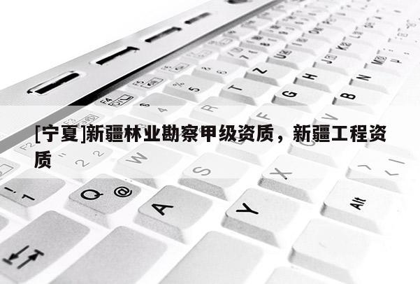 [宁夏]新疆林业勘察甲级资质，新疆工程资质