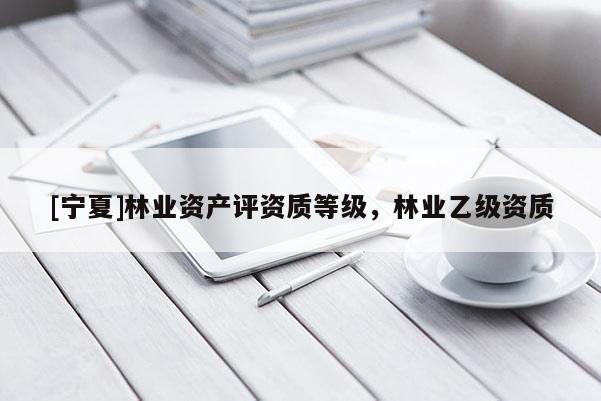 [宁夏]林业资产评资质等级，林业乙级资质