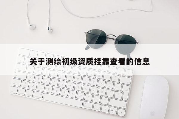 关于测绘初级资质挂靠查看的信息