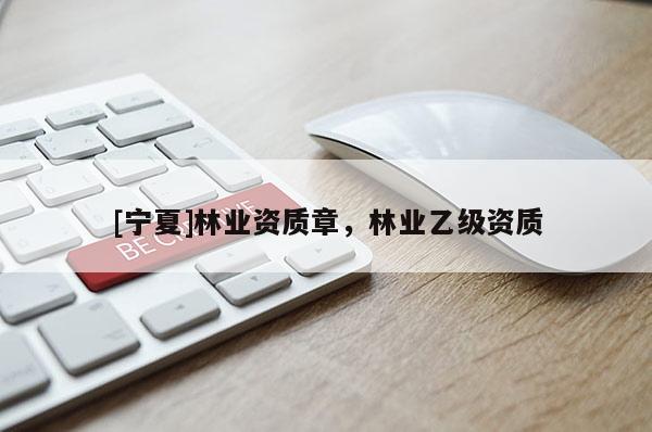 [宁夏]林业资质章，林业乙级资质