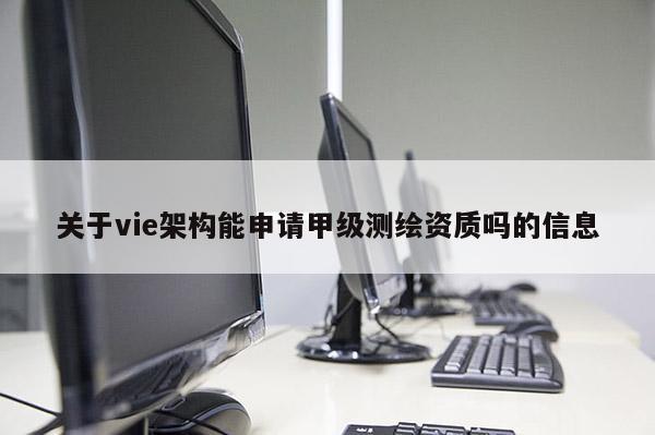关于vie架构能申请甲级测绘资质吗的信息