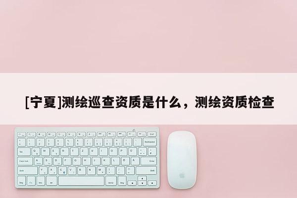 [宁夏]测绘巡查资质是什么，测绘资质检查