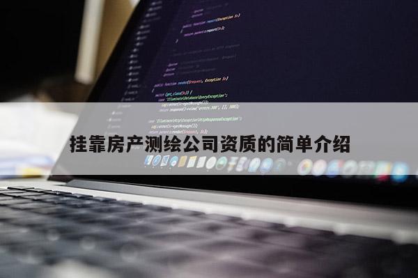 挂靠房产测绘公司资质的简单介绍