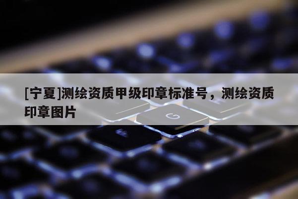[宁夏]测绘资质甲级印章标准号，测绘资质印章图片