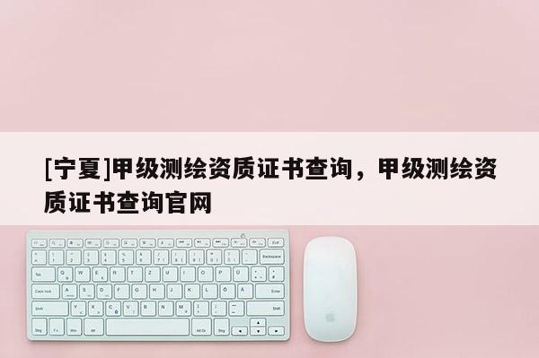 [宁夏]甲级测绘资质证书查询，甲级测绘资质证书查询官网
