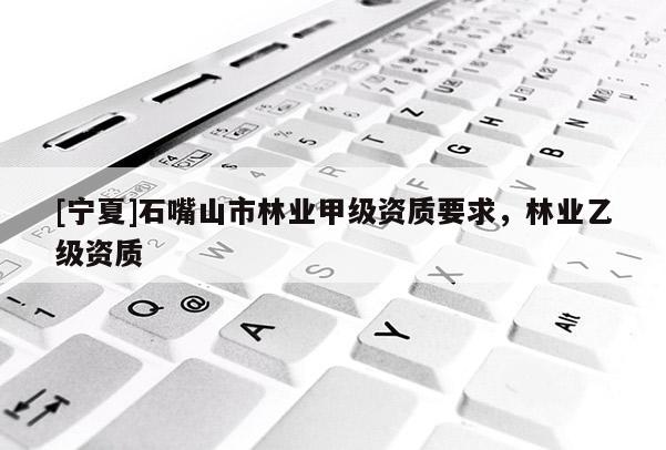 [宁夏]石嘴山市林业甲级资质要求，林业乙级资质